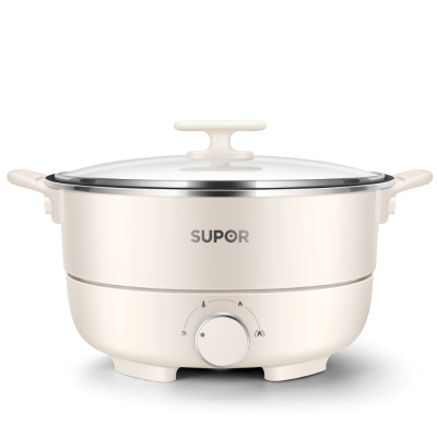 苏泊尔(SUPOR)三档调控涮烤一体电火锅4L大容量 H27YK37