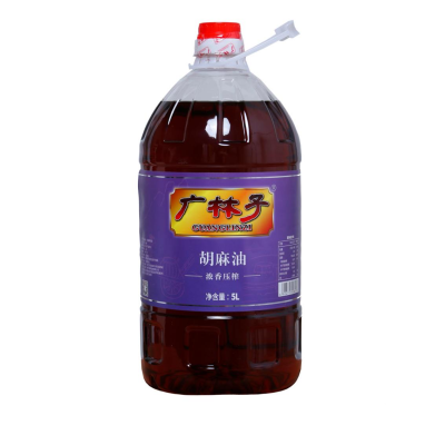 广林子浓香压榨胡麻油 亚麻籽油5L