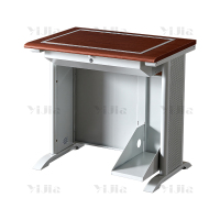 翌嘉 隐藏式翻转电脑桌培训桌多媒体学习桌办公桌C款单人位800*600*750mm