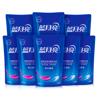 蓝月亮 亮白增艳洗衣液组合500g×8袋套装 薰衣草香 轻松洁净 持久亮丽 温和配方 护衣护色 补充袋装实惠装