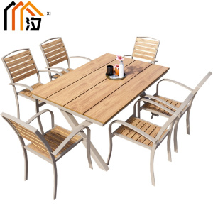 汐户外桌1.8米桌+6椅套