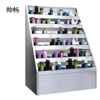 帅畅201不锈钢员工车间多格茶杯放置收纳柜60位水杯架1450*1050*705