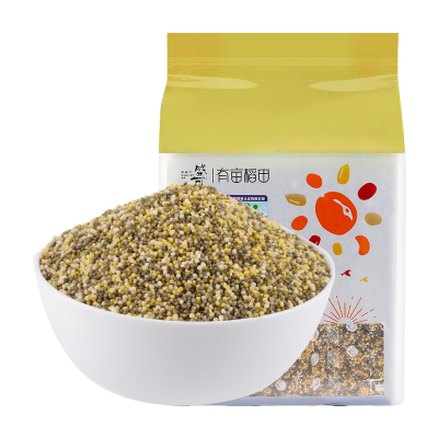 盛耳有机四色小米1250g有机黄小米黑小米白小米五谷杂粮小米粥