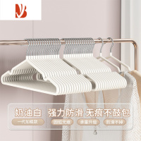 三维工匠衣架挂衣家用100个学生宿舍用成人防肩角防滑加粗晾衣服撑子