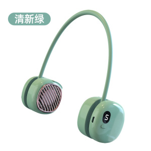 挂脖风扇新款无叶静音户外运动迷你电风扇USB充电小风扇3759A
