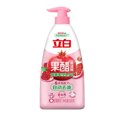 立白 果醋洗洁精500g 家用