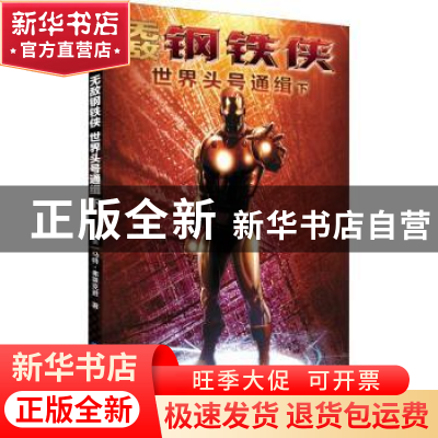 正版 无敌钢铁侠:世界头号通缉:下 (美)马特·弗莱克逊著 世界图书