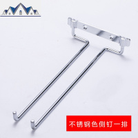 红酒杯架倒家用酒柜高脚杯架子墙面酒架侧装吊杯架不锈钢加粗铜色 三维工匠收纳层架