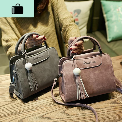 手提包包女2020春新款流苏小方包简约时尚大气女包复古单肩斜挎包NEW LAKE