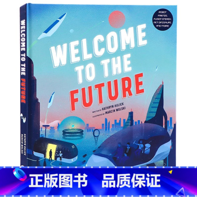 [正版]欢迎来到未来 英文原版 Welcome to the Future 儿童科技科普读物精装全彩插图 未来科幻机器