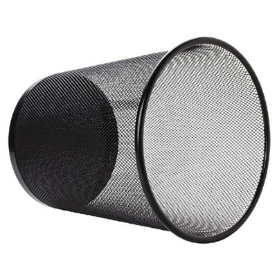 囍诺 金属网状垃圾桶12L无盖大号 办公室垃圾桶客厅铁丝网状纸篓