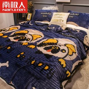 双面珊瑚绒冬加厚四季毛毯法兰绒盖毯子水晶绒床单小午睡毯春夏秋冬季