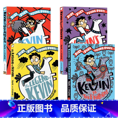 [正版]飞行小马历险记4册 英文原版章节书 Max and Kevin A Rolypoly Flying Pony