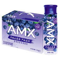 伊利安慕希AMX长白山 蓝莓奶昔风味早餐酸奶230g*10瓶/箱