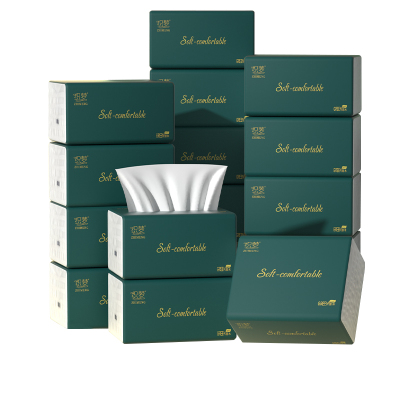 织梦 超韧可湿水抽取式纸面巾5层56抽*18包原生木浆抽纸纸巾实惠装餐巾纸家庭装纸抽卫生纸家用母婴可用 18包箱装