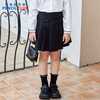 [1件3折]铅笔俱乐部童装秋装新款女童短裙中大童半身裙儿童百褶裙子