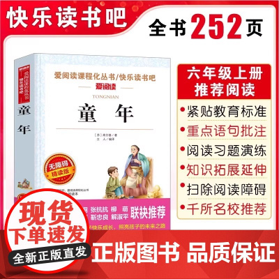 童年 爱的教育小英雄雨来书全套3册高尔基正版原著正版小学生6六年级必读的课外书籍上学期书目老师快乐读书吧上册人教正版