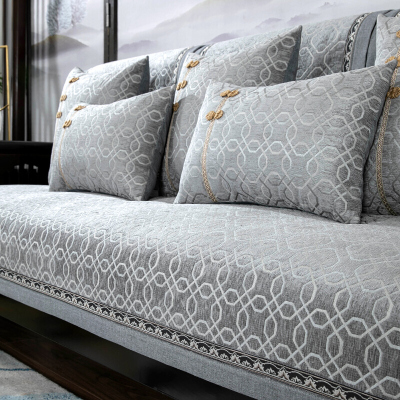 添福运四季沙发垫套装防滑沙发坐垫子123组合春夏季雪尼尔沙发垫布艺简约沙发套罩巾贵妃定制全包支持定制飘窗垫子坐垫