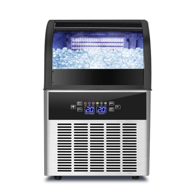 乐创商用制冰机 小型冰块机奶茶店酒吧ktv大型大容量方冰块制作机单次108颗冰日产150KG