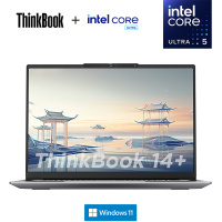 联想ThinkPad ThinkBook 14+ 00CD 14英寸标压便携轻薄笔记本电脑 定制(英特尔Evo平台认证酷睿Ultra 5 125H 32G内存 2T固态 3K)