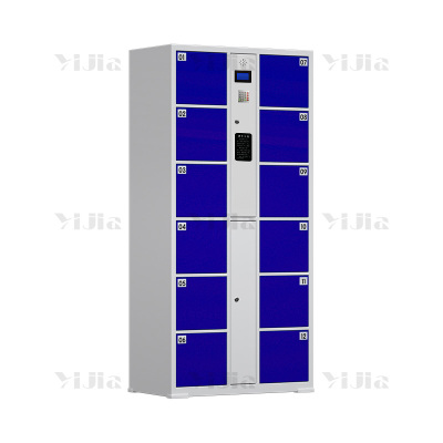 翌嘉YJ4082601电子存包柜智能寄存柜密码柜子储物柜 12门自编码
