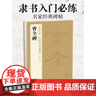 《曹全碑》中国历代经典碑帖 书法行书字帖真迹原大临摹正楷书籍练字入门集字学生 杨建飞主编