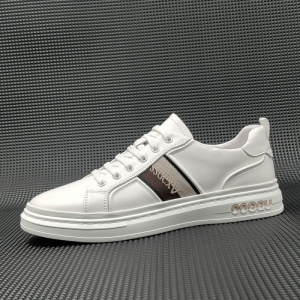 男士休闲鞋轻奢一脚蹬懒人鞋真皮板鞋男款潮流百搭软底欧洲站男鞋