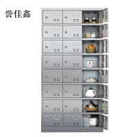 誉佳鑫304不锈钢食堂带锁餐具柜24门碗柜钥匙锁1800*900*350