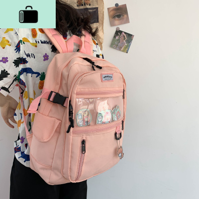 书包女韩版高中学生初中生2020年新款简约百搭电脑大容量双肩包潮NEW LAKE