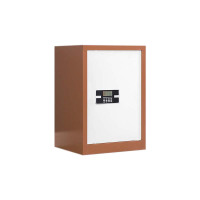 豪利特保密柜财务档案柜文件柜办公室资料储物柜保险柜单门咖白-电子密码锁