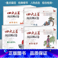 全套4本(阅读测试卷) 初中通用 [正版]2024四大名著阅读测试卷红楼梦水浒传三国演义西游记初中7七8八九年级中考四大