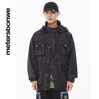 [1件5折价:159.5]美特斯邦威男迷彩拼接工装夹克