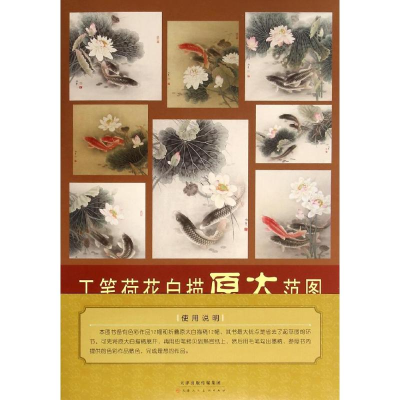 [M]工笔荷花白描原大范图-9787530571545