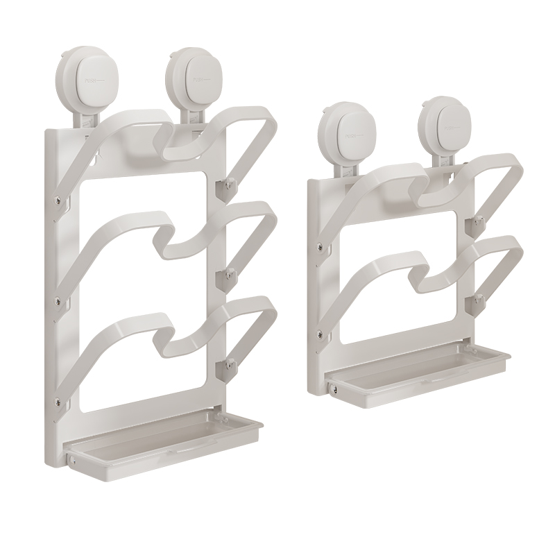 太力不锈钢锅盖架壁挂式免打孔吸盘厨房置物架放置砧菜板收纳神器