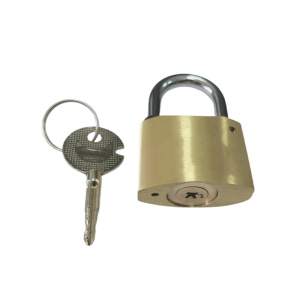 金岳 铜锁35mm(十字钥匙)35*16.5*25mm (黄色)