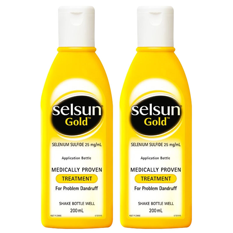 澳洲selsun gold洗发水去屑控油止痒男女无硅油深层清洁200ml 黄色