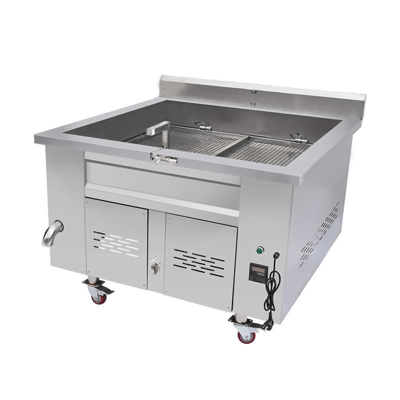 大型油炸锅商用燃气恒温豆腐油炸机妖怪炉温控炸豆腐泡食品加工设备