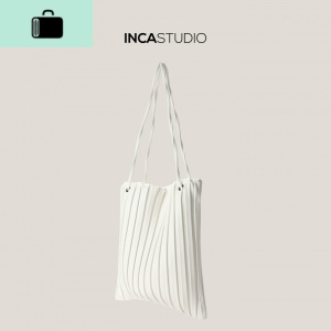 百褶托特包女购物袋大包包褶皱软韩版ins2020流行新款潮时尚NEW LAKE女士单肩包