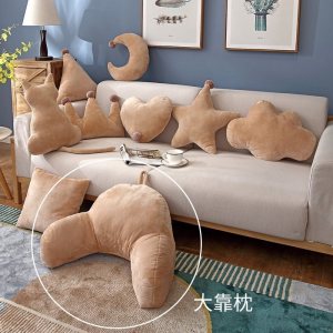 美帮汇毛绒办公室久坐腰靠护腰孕妇加厚汽车腰靠垫靠枕老人沙发背靠垫