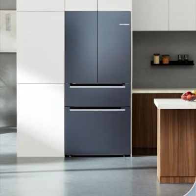 博世 K9F82AA50C 双循环家用多门529升零嵌变频风冷沙特尔蓝展示柜