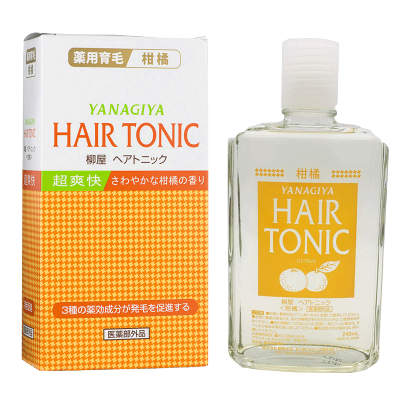 海外直邮正品保障-日本进口YANAGIYA柳屋增发根清爽滋养液防脱发密发240M营养生发液营养水黄色柑橘型