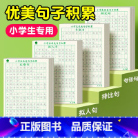 [手撕字帖]优美句子积累 排比句+夸张句(全2册) 小学通用 [正版]每日优美句子积累练字帖神器一二三四五六年级作文书素