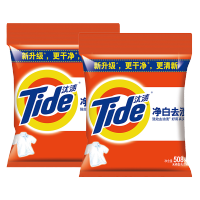 汰渍Tide净白去渍 洗衣粉 小袋装 净白去渍508g*2袋 全面洁净强力去油渍污渍