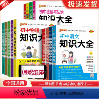 初中语文知识大全 初中通用 [正版]初中知识大全语文数学英语物理化学生物政治地理人教版七八九年级中考语法复习资料学霸笔记