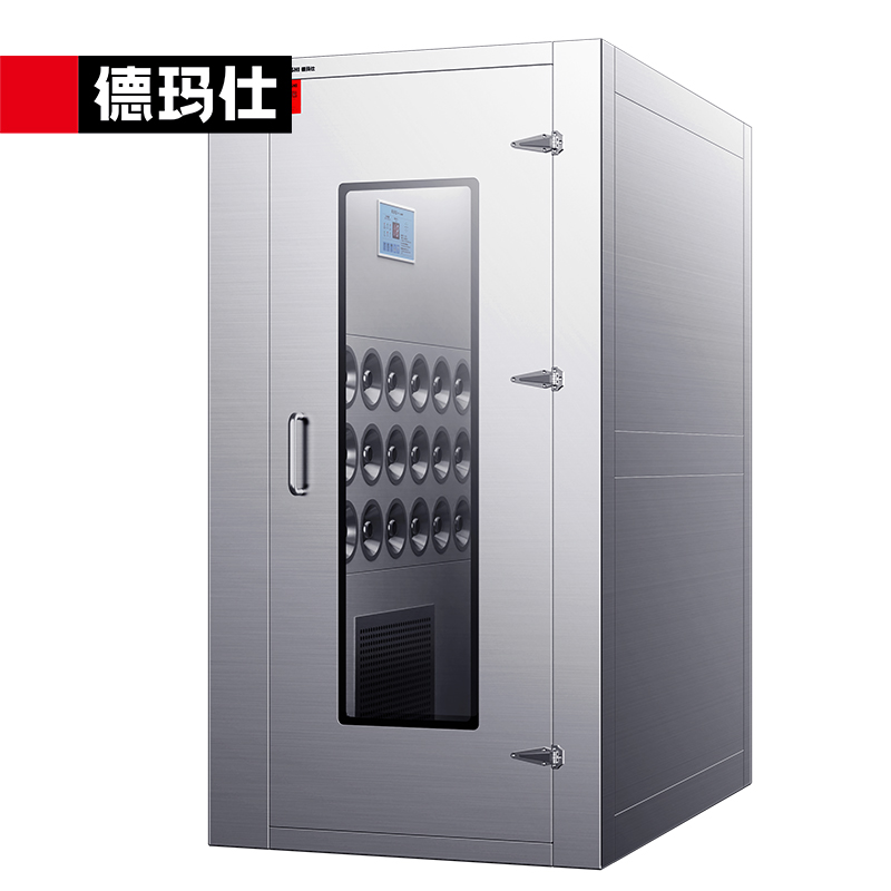 德玛仕(DEMASHI)不锈钢风淋室 三人单吹风淋通道食品厂工厂用风淋房风淋房红外感应DMS-FLS-D1700A2