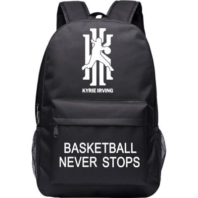 书包韩版初高中小学生旅行双肩包包男女帆布篮球背包SN7323-定制黑白欧文运球+BASKETBALL黑白欧文运球+BASKETBALL