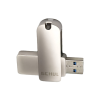 杰储(GCHUL) U100 深空系列 256G USB3.2 超高速固态闪存U盘/优盘 (单位个) 银色