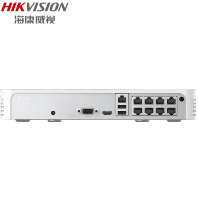 海康威视(HIKVISION)DS-7108N-F1/8P监控硬盘录像机POE4路8路NVR[8路POE版]标配 无硬盘
