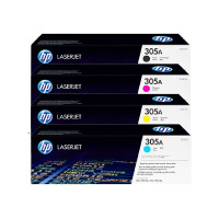 惠普(HP)305A CE410A-3A 硒鼓原装四色套装 适用HP M351a/M451dn/M451nw/M375nw 激光打印机硒鼓