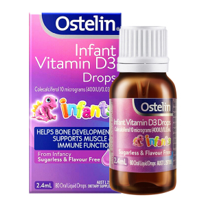 奥斯特林(Ostelin)婴幼儿童维生素vd3滴剂2.4ml/瓶装 儿童液体VD3、效期26.11